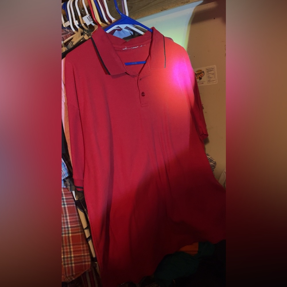 Non branded red polo